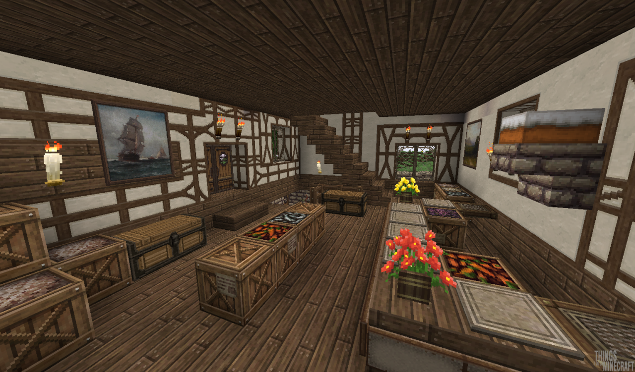 Things I Do On Minecraft, The inside the bakery is an original design. I...