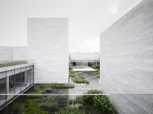 The Pavilions at Glenstone, Potomac, Md,Thomas Phifer and...