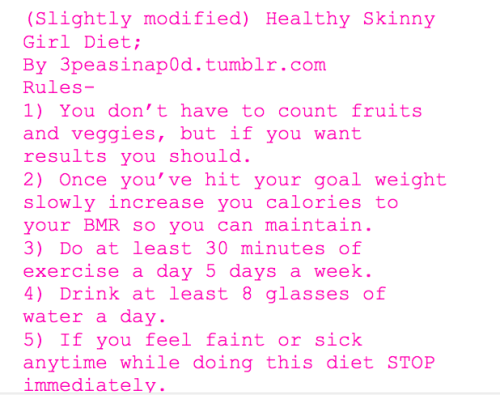 Healthy skinny girl diet extended