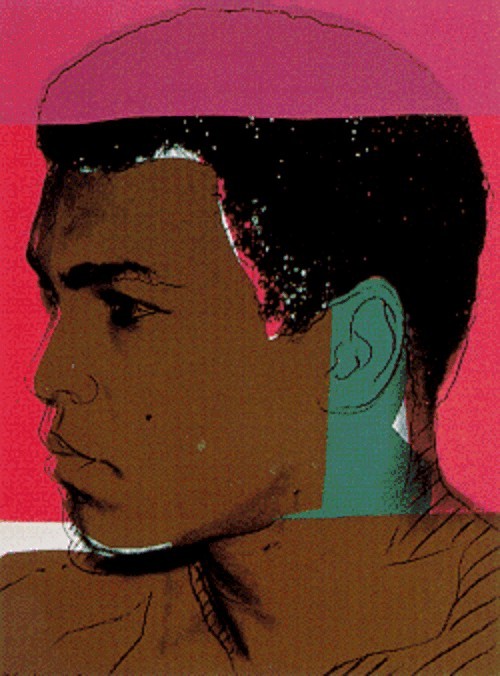 artist-andy-warhol:Muhammad Ali, 1978, Andy Warhol