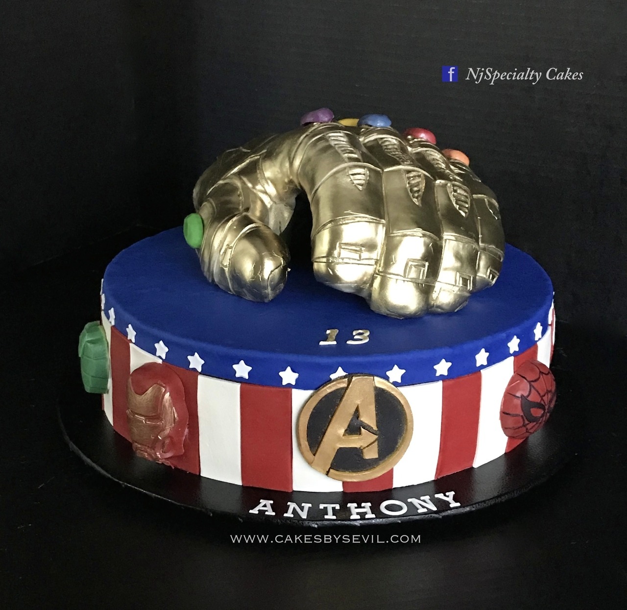 Marvelous Infinity Gauntlet And Avengers Wedding Cake