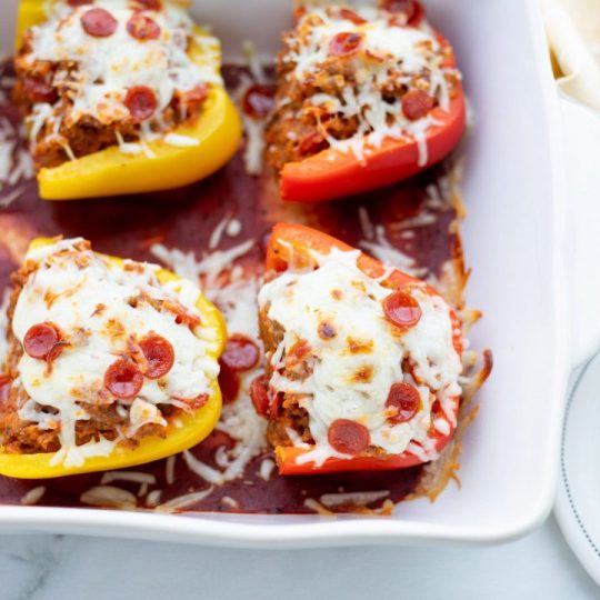 Low Carb Pizza Stuffed Peppers