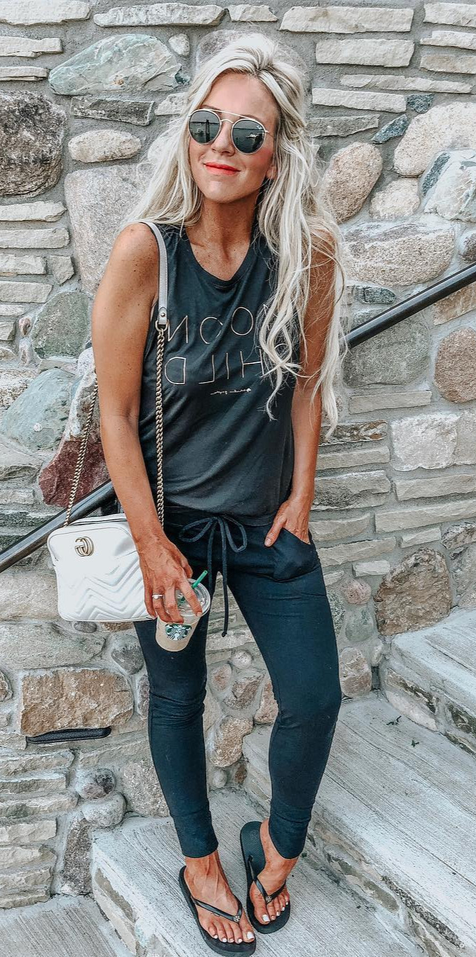 50+ Cozy Outfit Ideas You Need - #Beautiful, #Dress, #Outfitoftheday, #Fashionistas, #Perfect Cozy joggers and my new favorite tank Hope you all are having an amazing Saturday Shop my exact look by following me on the  App OR use the link in my profile to shop all my looks:  