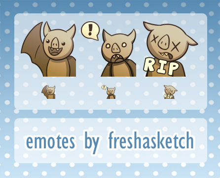 some emotes I made for people on twitter :)