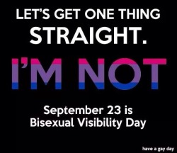 adam-isstillinhell: HAPPY BI VISIBILITY DAY️