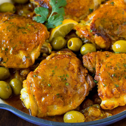 foodffs:This Moroccan chicken is a one pot meal with chicken...