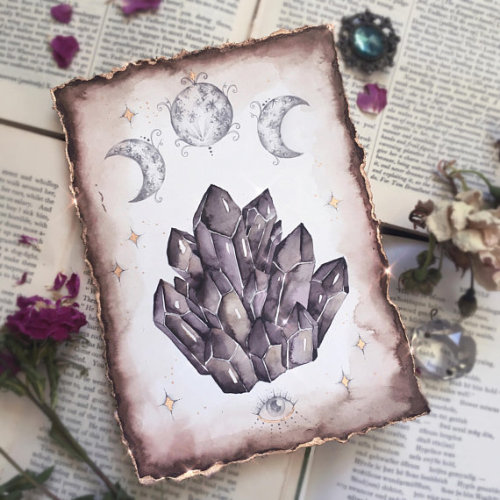 snootyfoxfashion:☼ ☾ Fairytale Crystal Paintings...