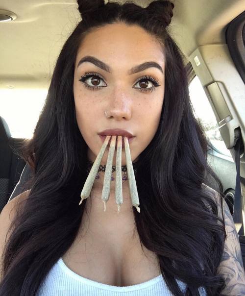 theganjagirls:Rolling these #joints for every f*ck I don’t give...