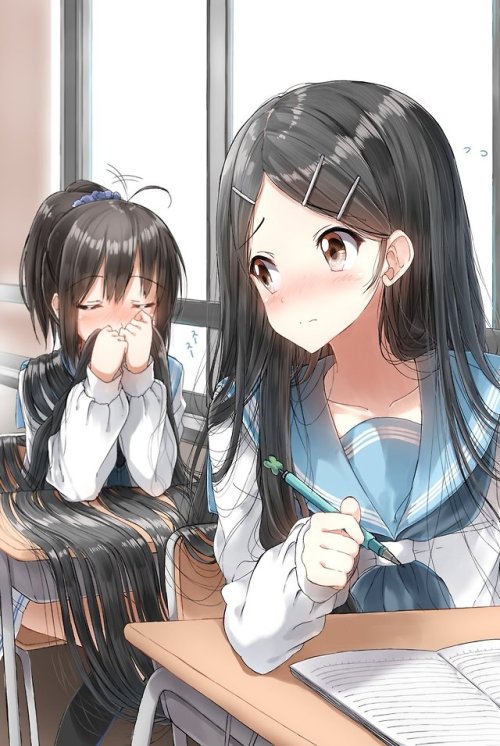 wholesomeyuri:✧･ﾟ: *✧ “Did you change your shampoo?” ✧ *:･ﾟ✧♡...