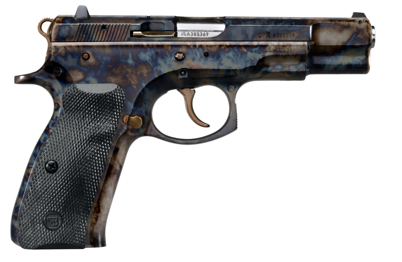 Case Hardened CZ 75B - Wood, Plastic, and Steel