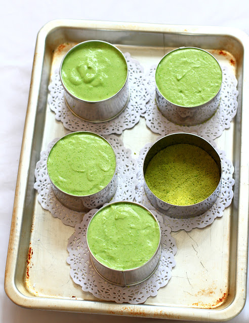 sweetoothgirl:Triple Matcha Mousse Cake