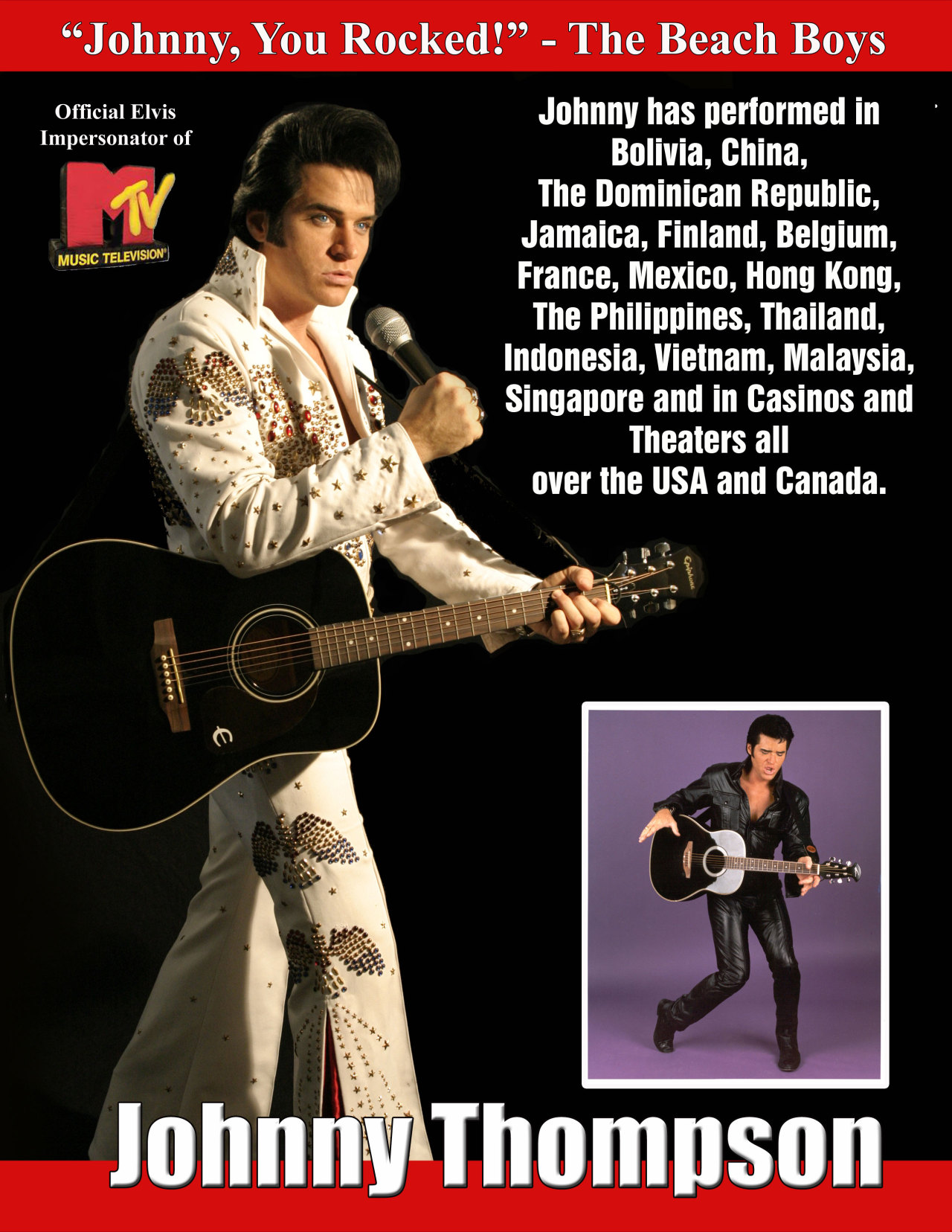 Daniel Aportas — Elvis Impersonator Johnny Thompson