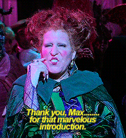 Image result for hocus pocus marvelous introduction gif