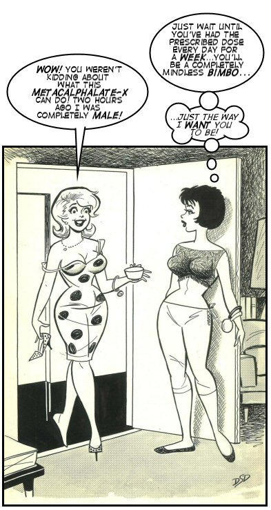 art by Dan DeCarlo, dialogue by me; metacalphalate-x is the...