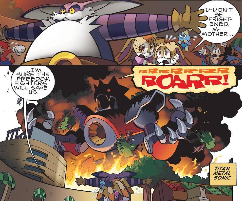 Robotnik-Mun - robotnikholmescomicblog: Big the Cat protecting. 