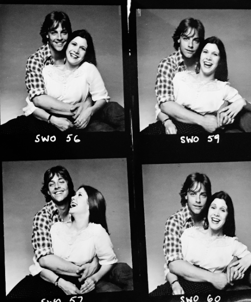 becketts:Carrie Fisher and Mark Hamill, 1977