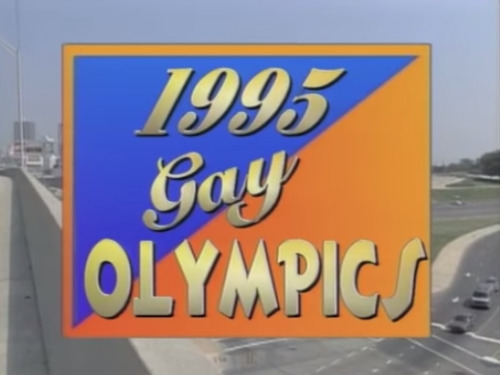 glitterysouldinosaur:1995 Gay Olympics sketch from the...