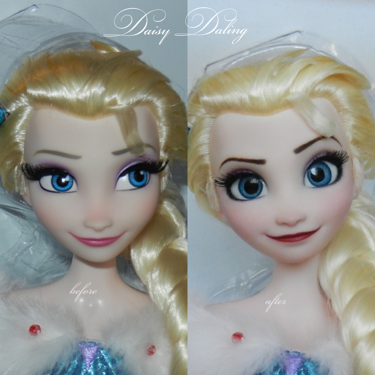 elsa doll lashes