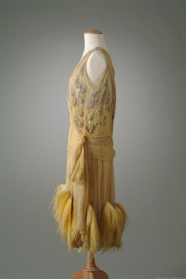 evening gowns with ostrich feathers