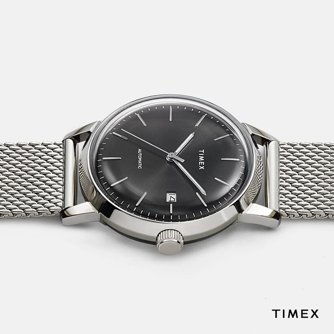 【TIMEX】天美時 復刻系列 經典機械錶(銀/黑TXTW2T22900)