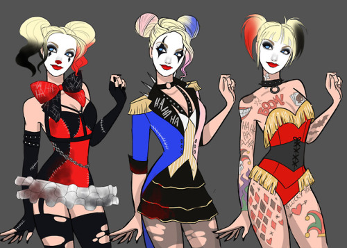 jessibel-art:Redesign: Circus Freak HarleyI could do this all...