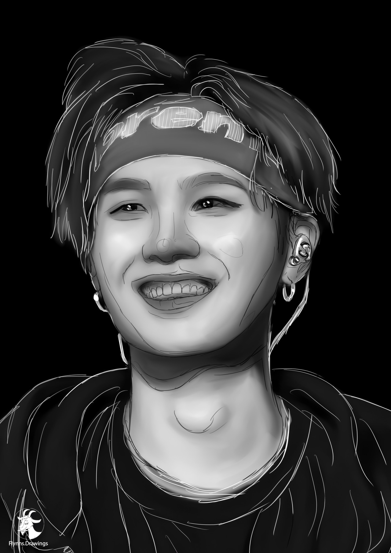 Min Yoongi drawing - Flynns.Drawings