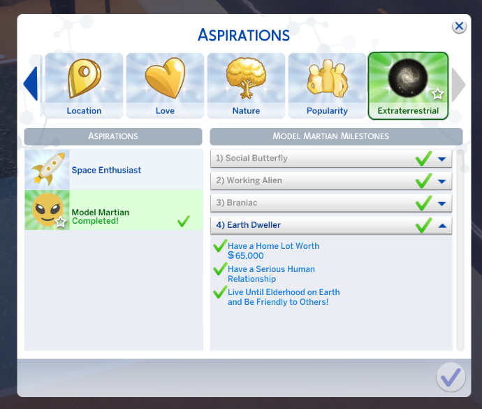 sims 4 aspirations and traits cc