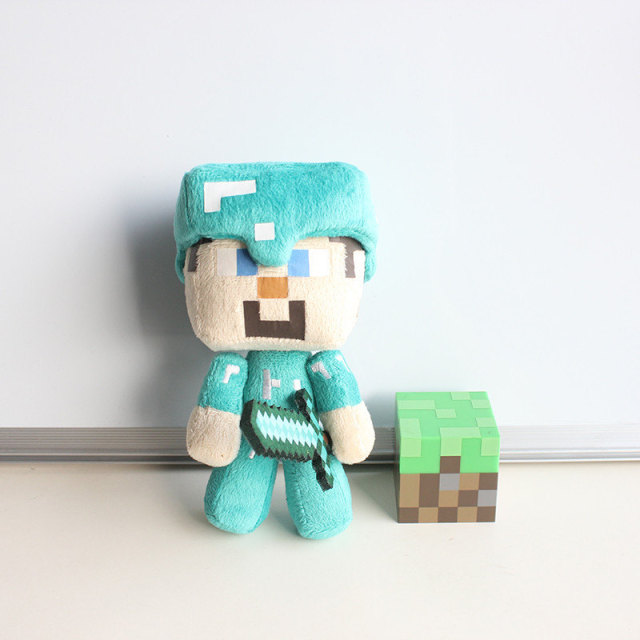 minecraft diamond steve plush