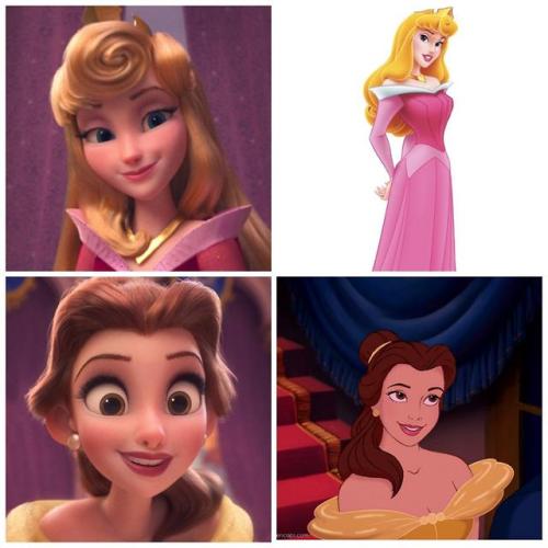 starburstmlp:Disney princesses with theirWreck it Ralph...