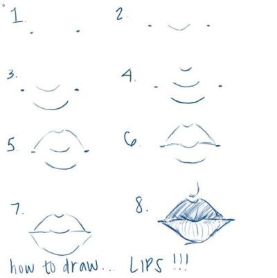 How To Draw Lips Tumblr