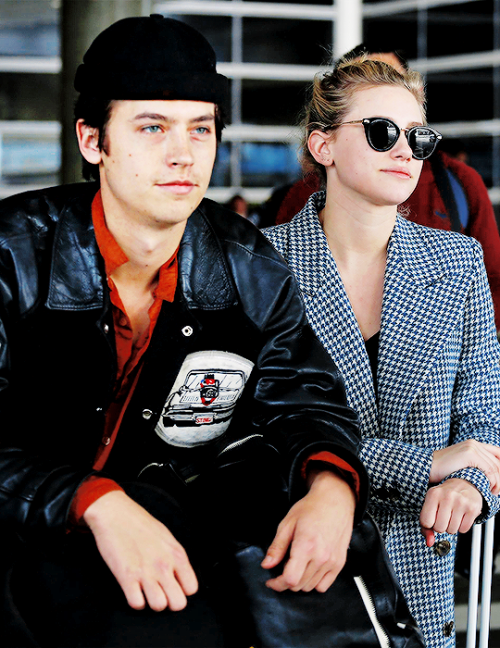 sprouseharts:Lili Reinhart and Cole Sprouse spotted arriving...