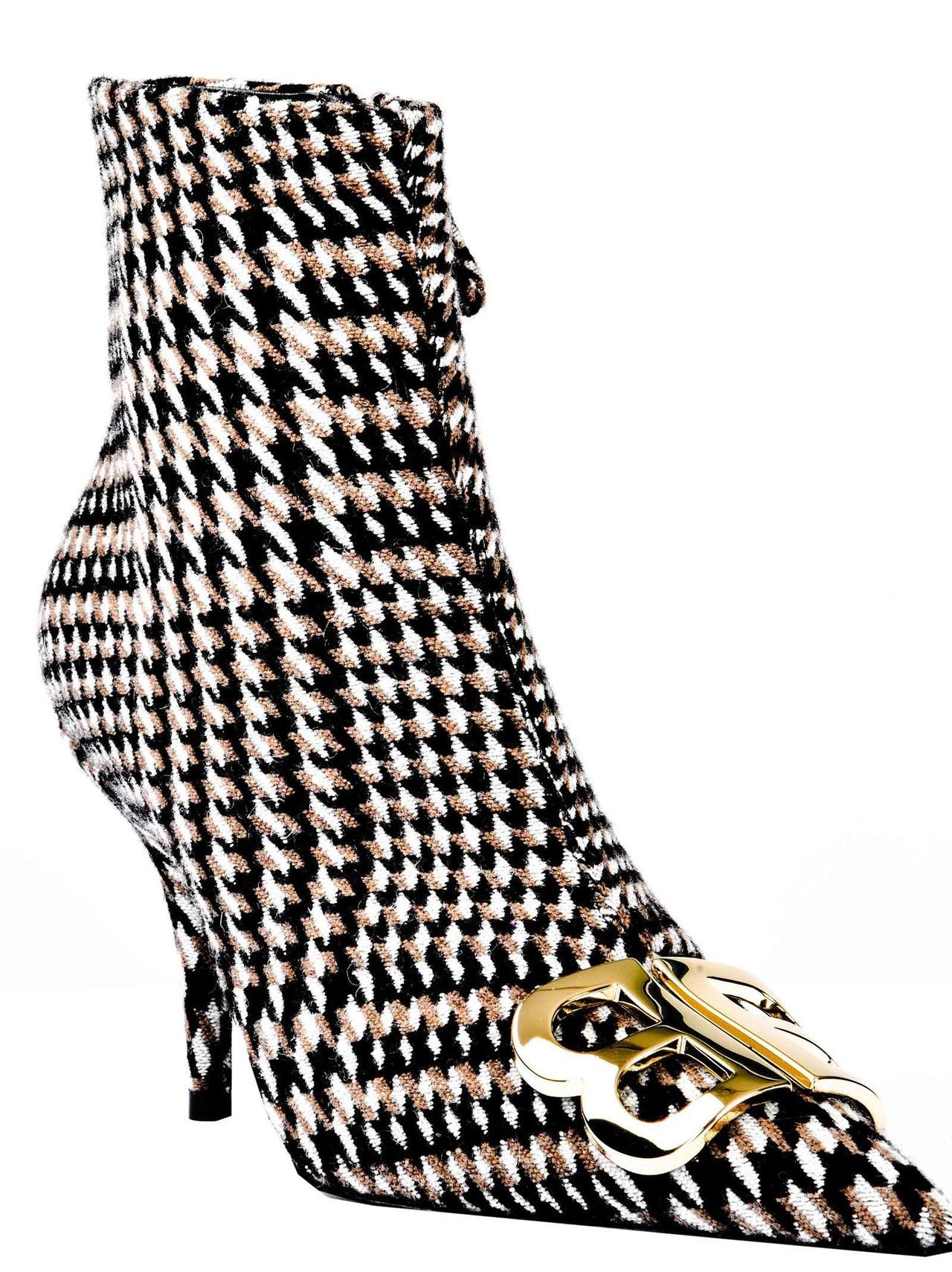 balenciaga houndstooth boots