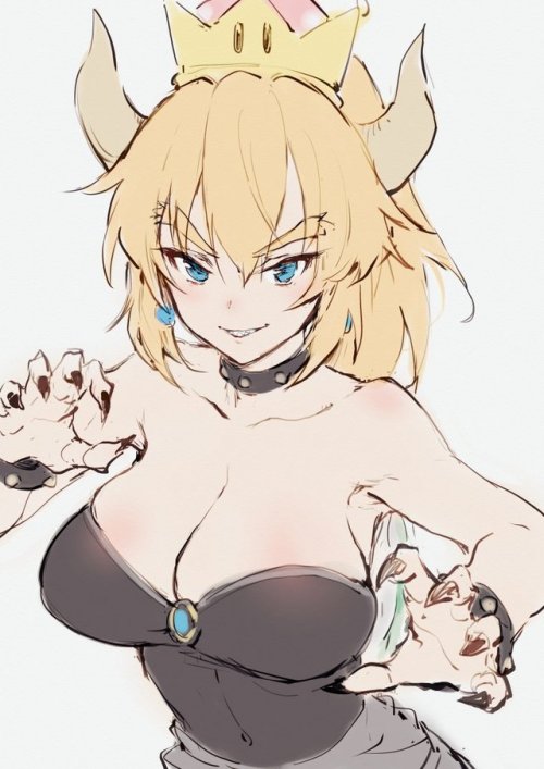 naru-nee:HAONI(豪哥)さんのツイート：クッパ姫 ※Illust shared with permission...