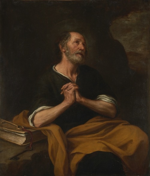 laclefdescoeurs:The Penitent Saint Peter, Bartolomé Esteban...