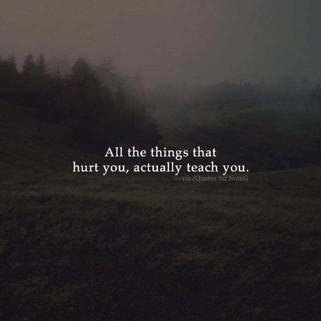 Quotes 'nd Notes - “All the things that hurt you, actually teach...