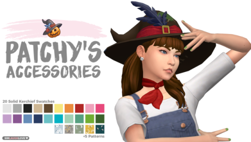 simlaughlove:Patchy’s Accessories (Hat & Kerchief) - I saw...