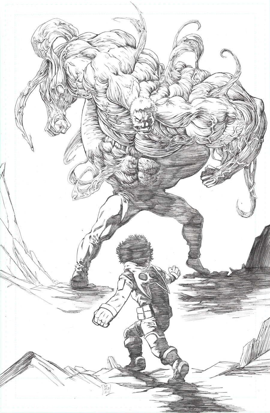 Wrath Comics Deku Vs Muscular Pencils From My Hero Academia