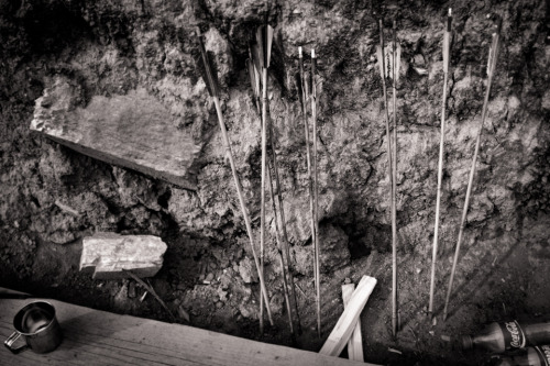 Nepalese village archers along Annapurna trek.