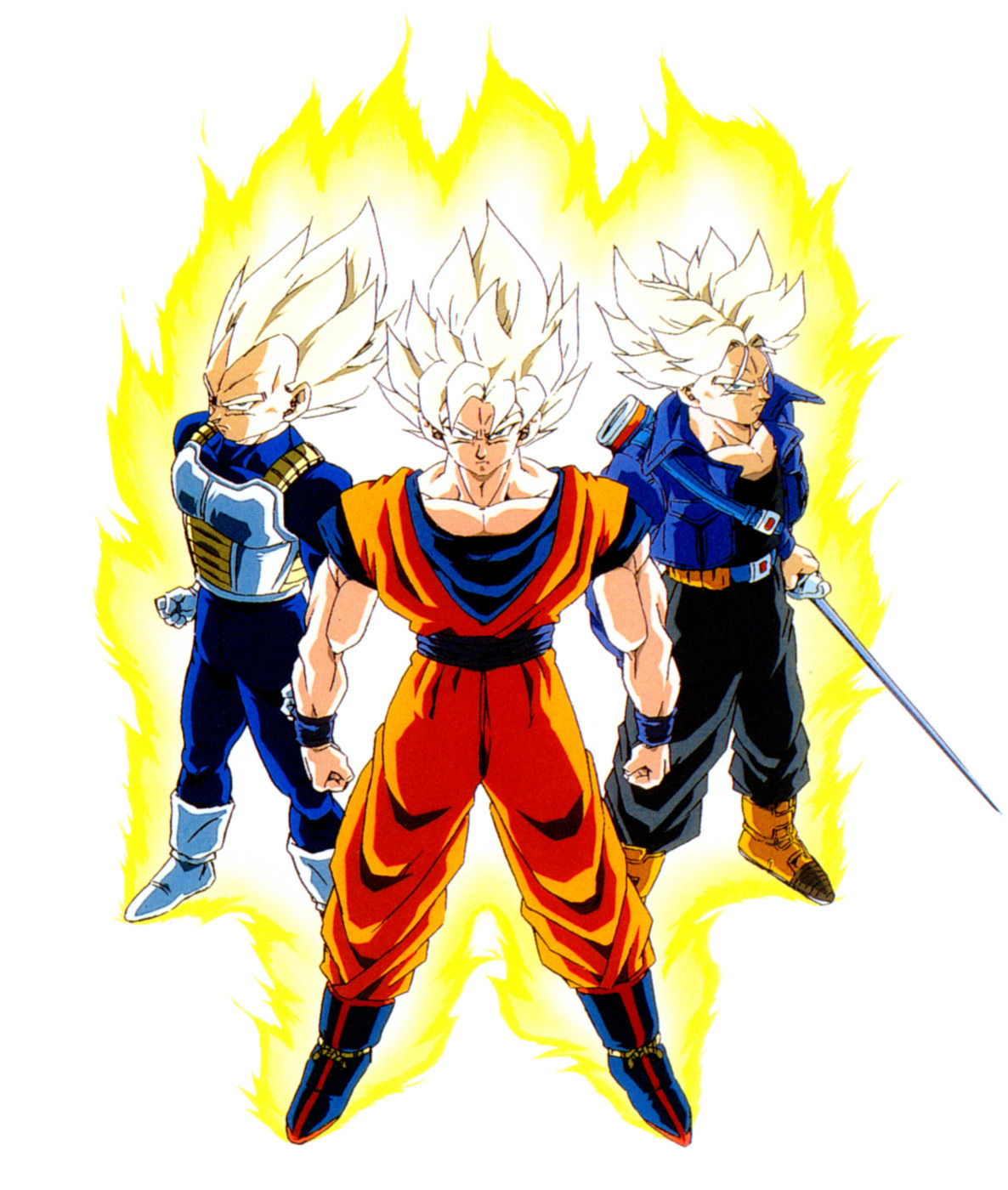 80s & 90s Dragon Ball Art — Promotional image of Super Saiya-jin Goku ...