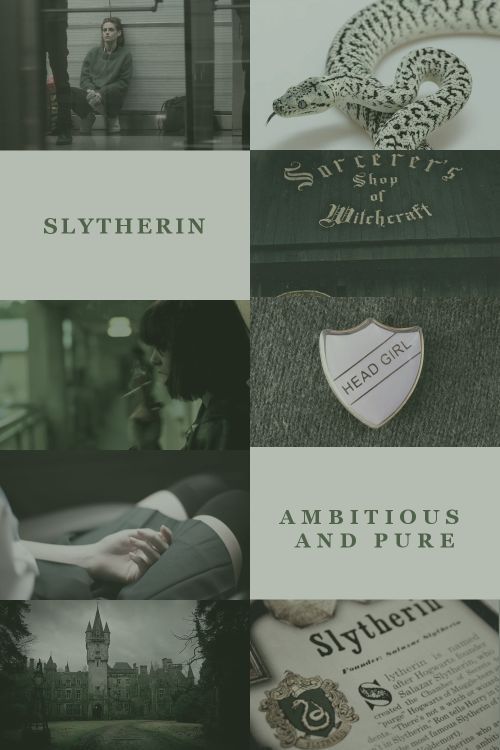 The Wizarding World — Slytherin aesthetic.