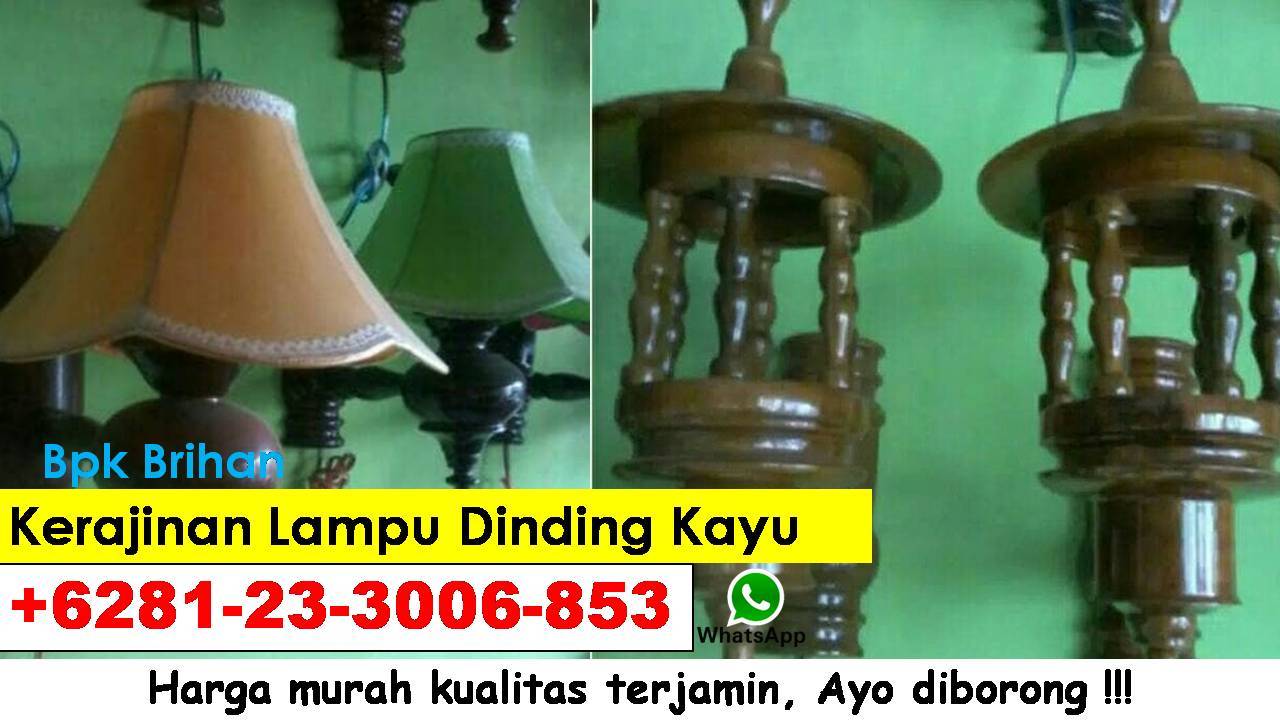 Kerajinan Lampu Hias Dinding Kayu Jual Produk Kerajinan