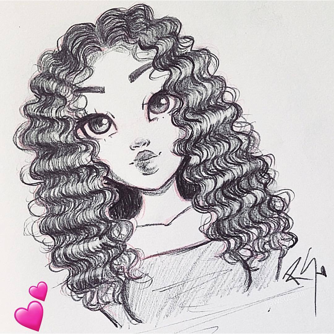 Inspiration Drawing Curly Hair Men, Most Update!