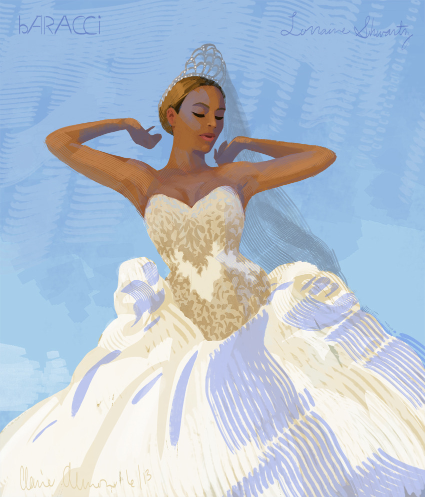Claire Almon Art Here Is My Second Beyonce Fashion Painting Based