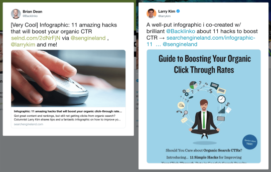 Brian Dean / Larry Kim – Joint promotion tweets Brian Dean / Larry Kim – Joint promotion tweets