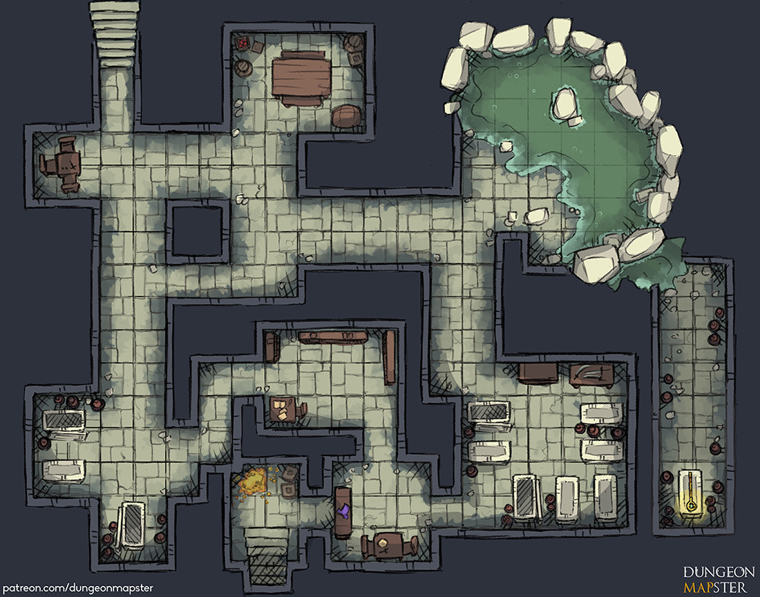 the dark crypt map