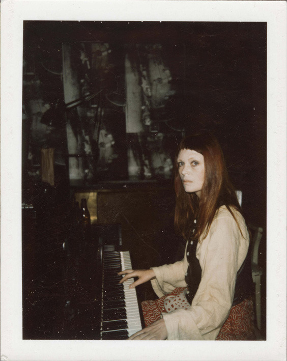 slow-dazzle: Nico on piano, photograph by Andy...