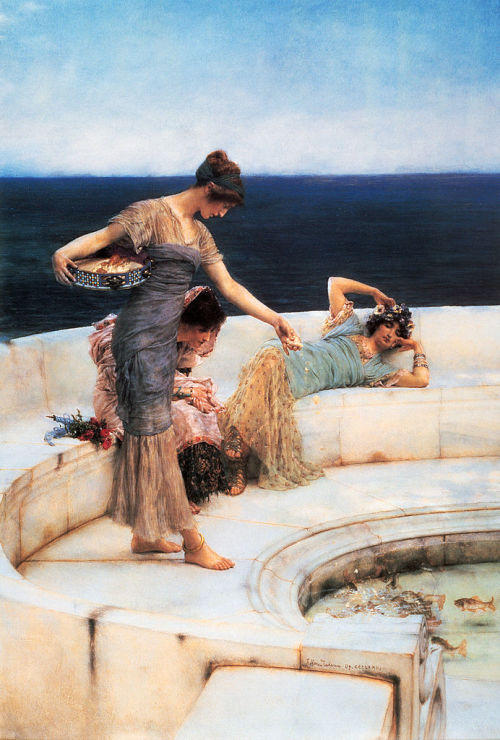 paintingispoetry:Lawrence Alma-Tadema, Silver Favourites, 1903