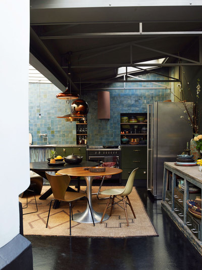 The kitchen and dining area of a house in France [900×1199] Photograph by Gaelle le Boulicaut