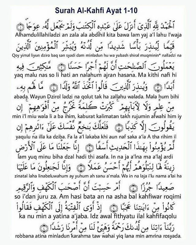 Ayat 1-10 al-kahfi surah Surat Al