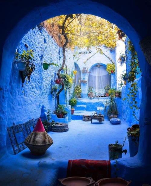 stylish-homes:Chefchaouen, Morocco via reddit